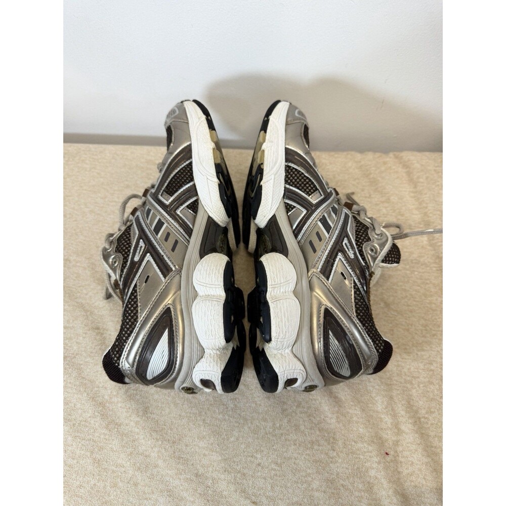 Asics Gel Nimbus Cush Suede Mesh Womens Sneakers In Silver Brown Sz 10 - Picture 12 of 13